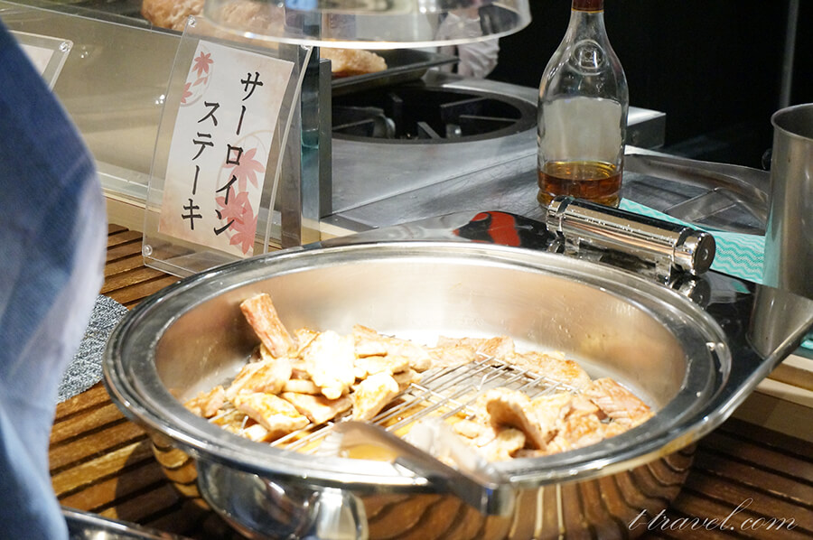 大江戸温泉物語下呂新館の夕食ディナーバイキング