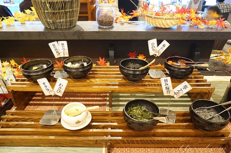 大江戸温泉物語下呂新館の朝食バイキング