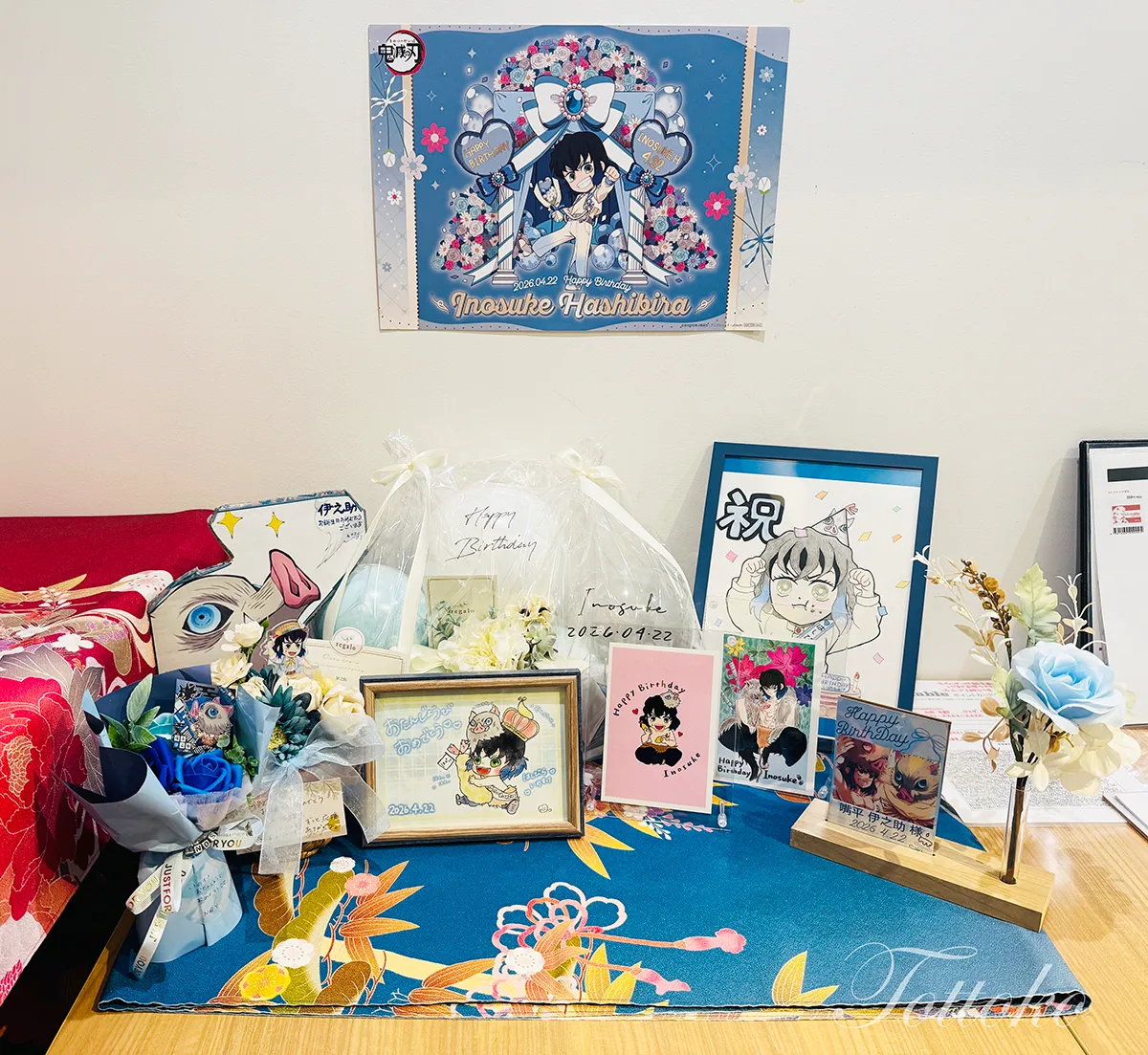 伊之助のバースデー2026飲食レポ【ufotablecafeのデザートや祭壇まとめ】