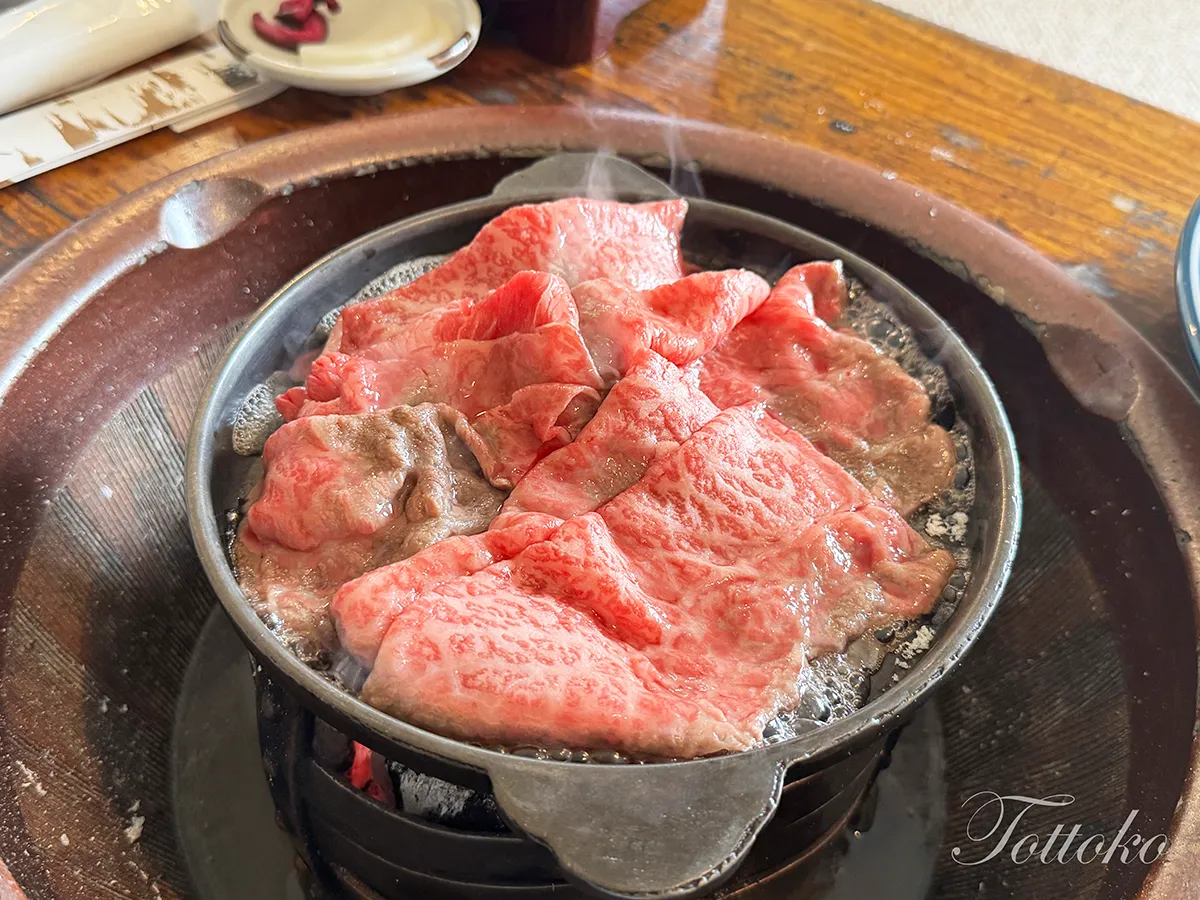 【明治村×鬼滅の刃コラボフード】大井牛肉店の煉獄さんの牛鍋レポ。本当にうまい!贅沢な一品です。