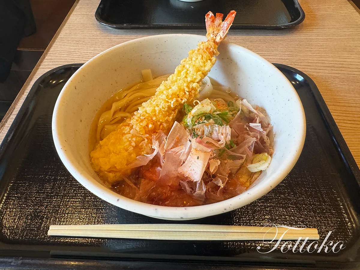 【明治村のめん処なごや庵】海老天きしめん