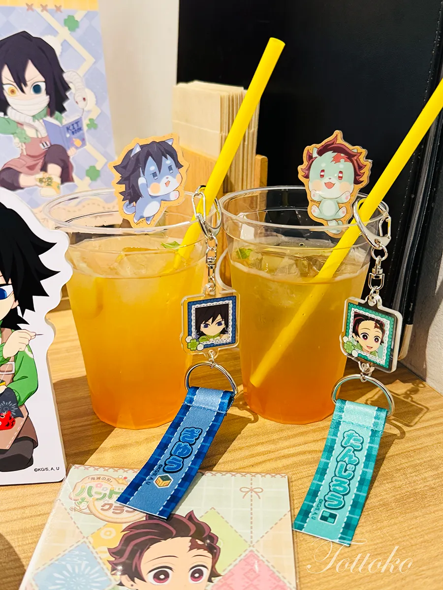 【ufotablecafe×鬼滅の刃】ハンドメイドクラブ飲食レポ【ミニポップの貸し出しが楽しいよ】