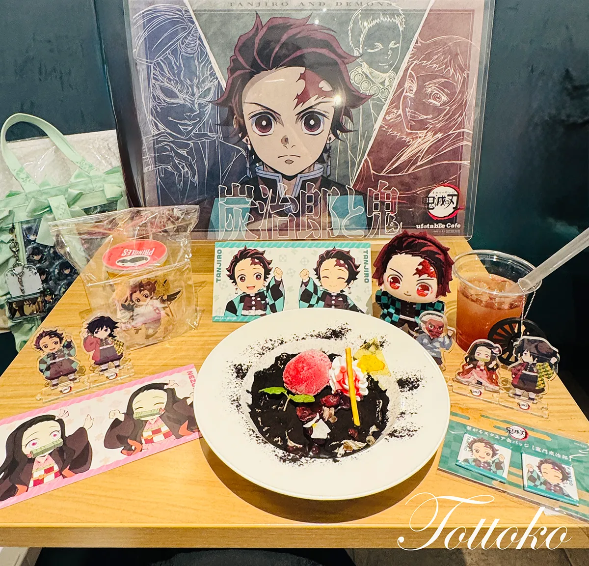 【あの浅草のうどんが登場!】ufotablecafe鬼滅の刃再放送 立志編第2期飲食レポ 沼鬼のティラミス