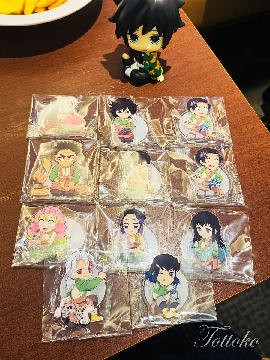 【ufotablecafe×鬼滅の刃】ハンドメイドクラブ飲食レポ【ミニポップの貸し出しが楽しいよ】ランダムアクスタ
