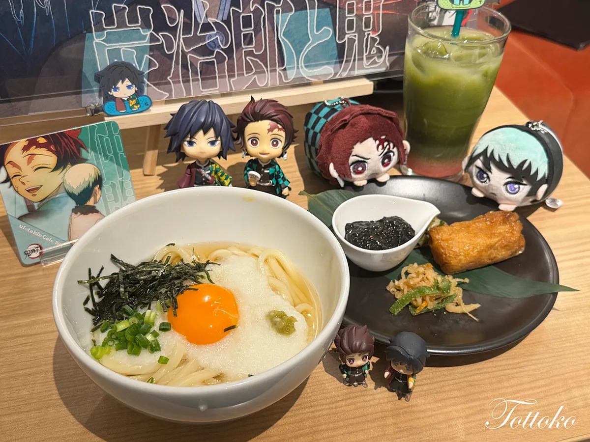 【あの浅草の山かけうどんが登場！】ufotablecafe鬼滅の刃再放送 立志編第2期飲食レポ