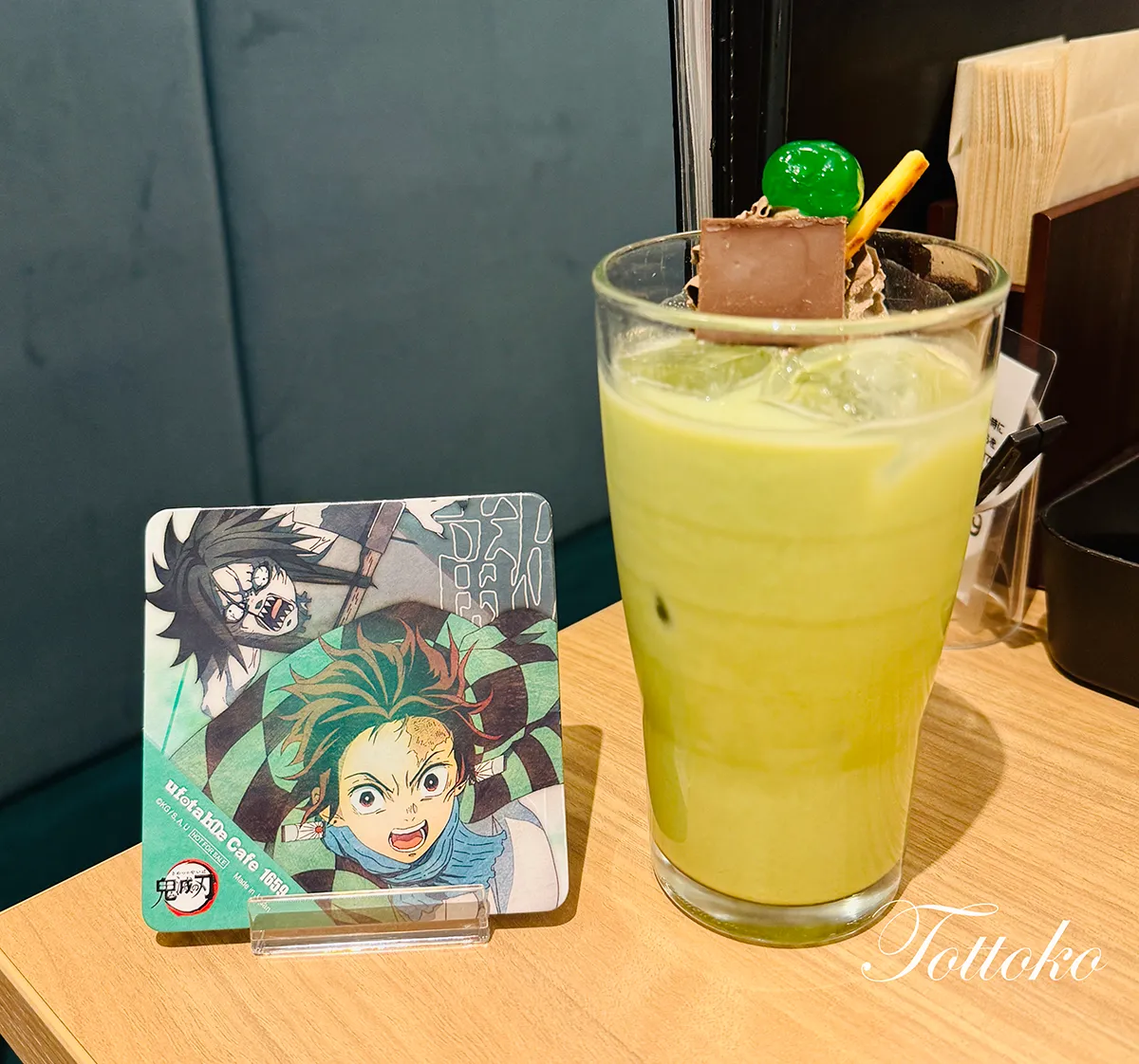 【あの浅草のうどんが登場!】ufotablecafe鬼滅の刃再放送 立志編第2期飲食レポ お堂の鬼と炭治郎のドリンク