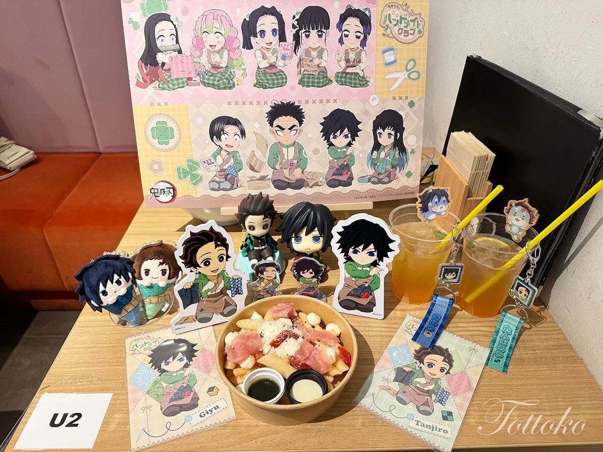 【ufotablecafe×鬼滅の刃】ハンドメイドクラブ飲食レポ【ミニポップの貸し出しが楽しいよ】