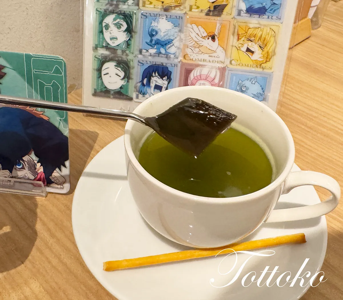 ufotablecafe鬼滅の刃再放送 立志編第三期飲食レポ 炭治郎と伊之助のドリンクとコースター