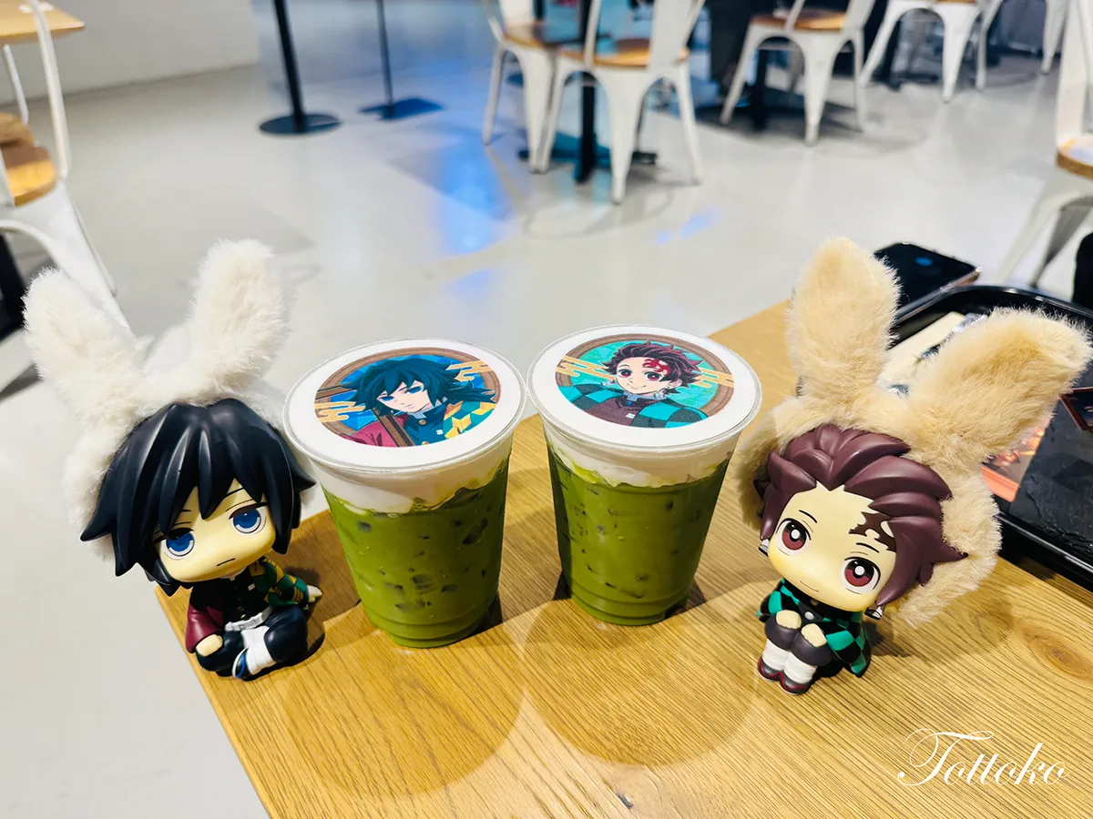 namco×鬼滅の刃「追憶回廊ノ導」コラボメニューを食べてきたよ【カフェコーナーレポ】フォーチューンラテ