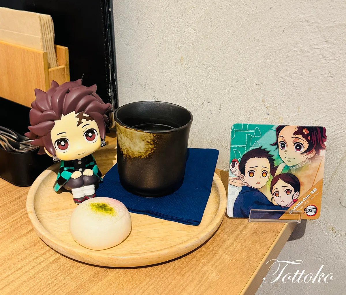 ufotablecafe鬼滅の刃再放送 立志編第三期飲食レポ。炭治郎と正一&てる子のドリンクとコースター