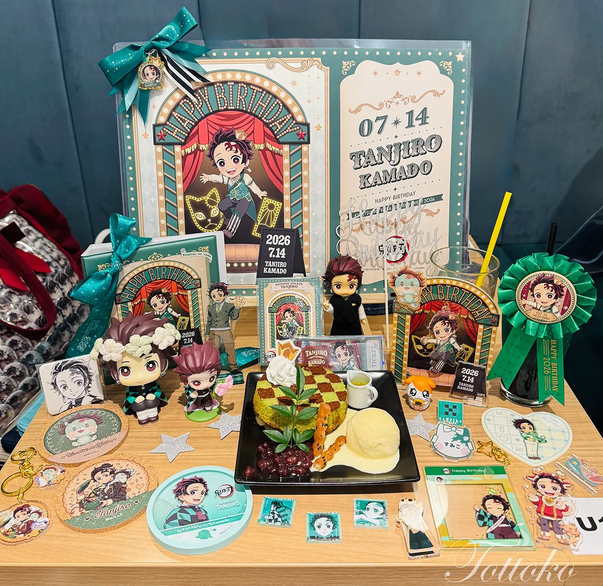 炭治郎のバースデーイベント2026当日レポ【カフェの飾り付けやデザート、祭壇まで】