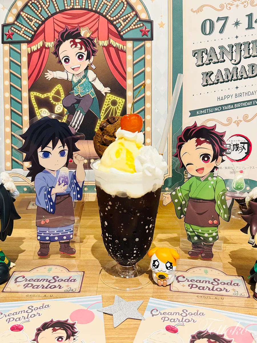 鬼滅の刃クリームソーダ―パーラー2026飲食レポ【推しクリームソーダは店舗別】