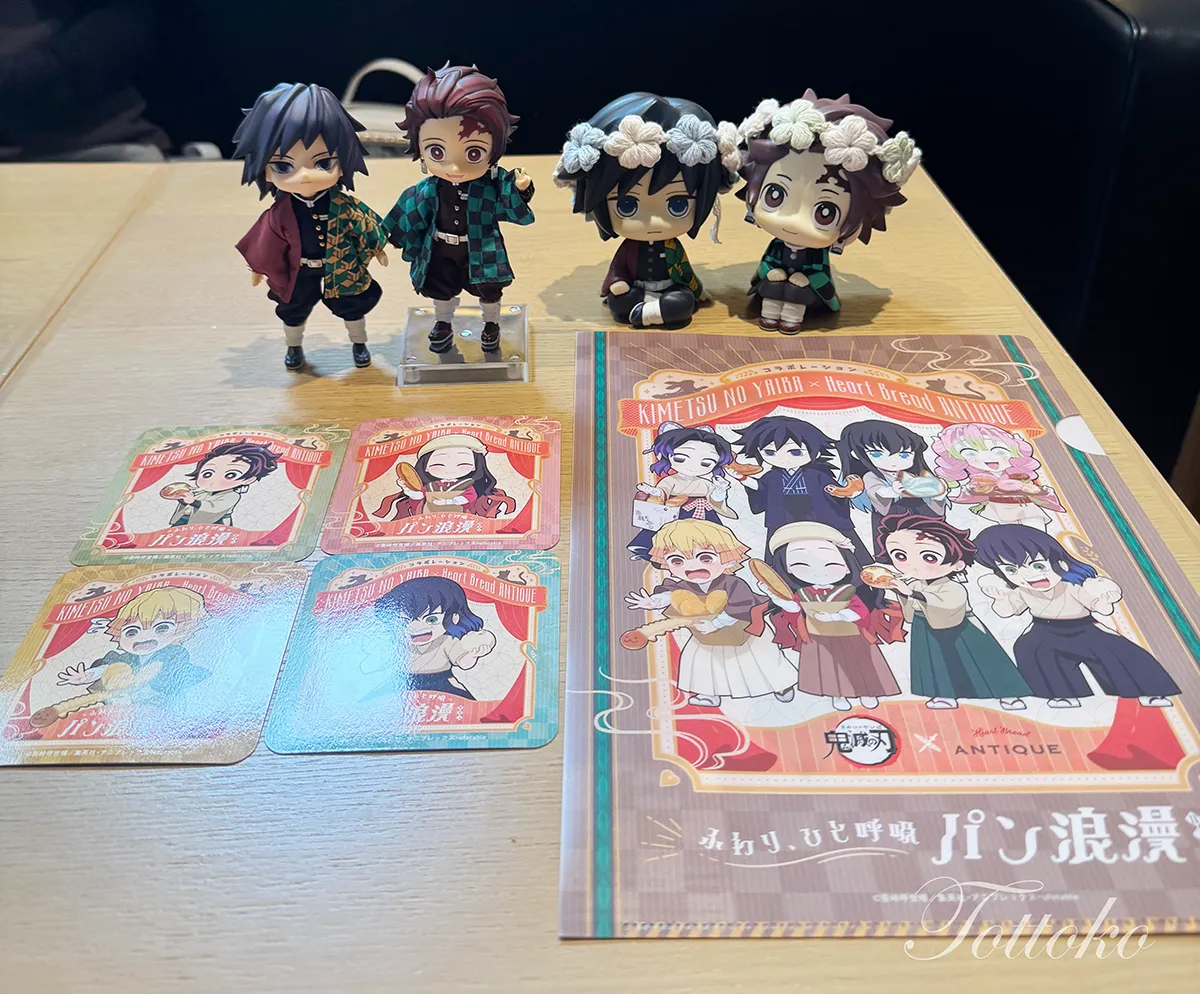 鬼滅の刃×アンティークコラボ初日レポ【グッズ・コラボパン・ノベルティも可愛いです】