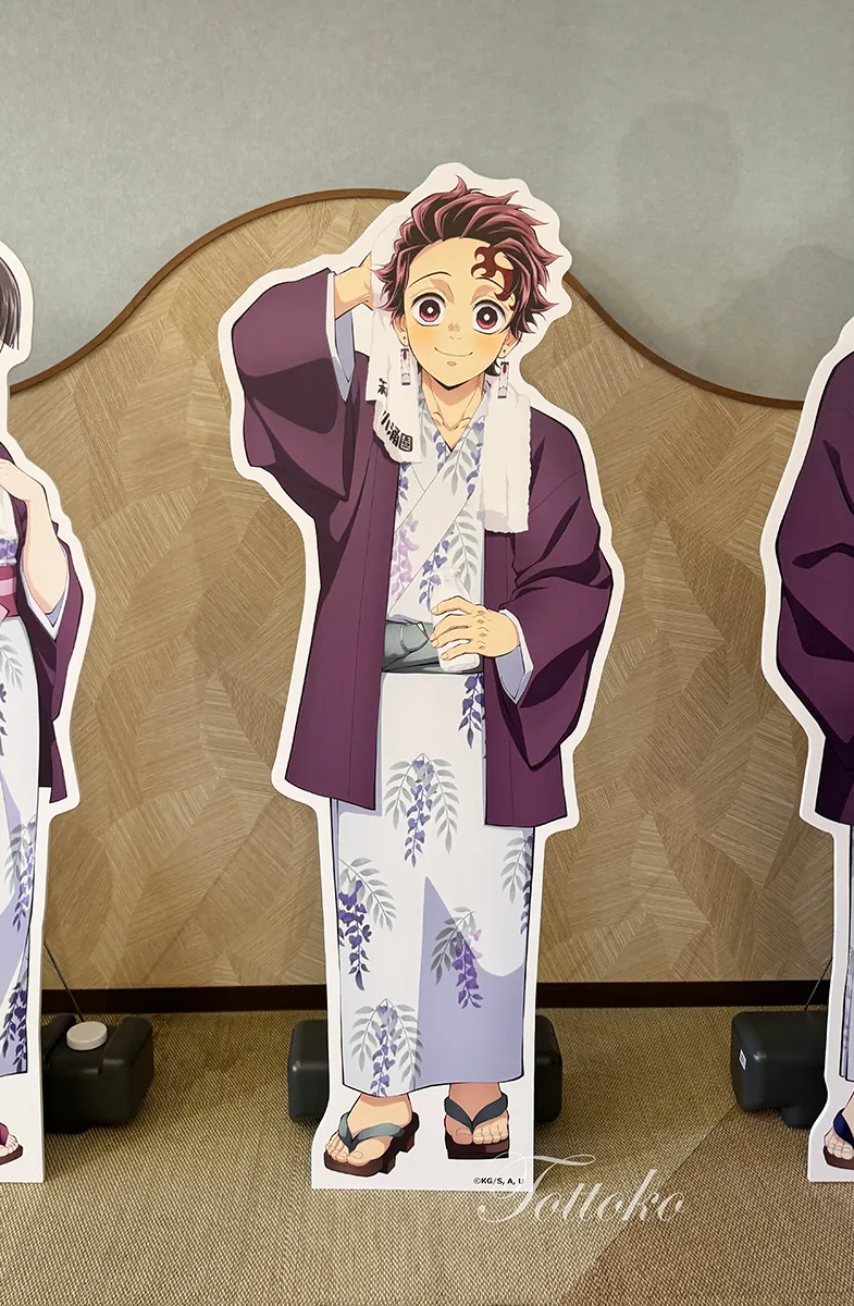 【ユネッサン×鬼滅の刃コラボ】キャラクターのスタンディに会える場所&撮りおろしボイスが聞ける場所　炭治郎