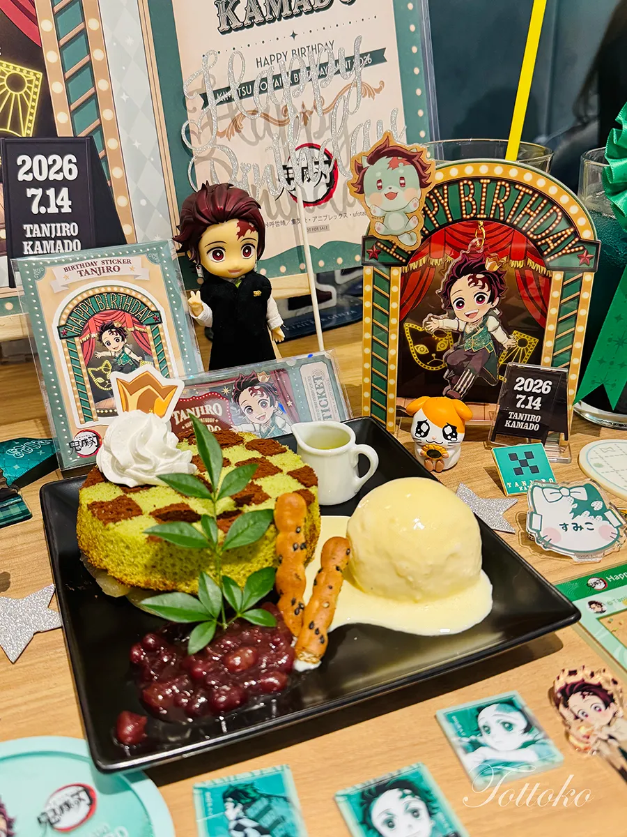 炭治郎のバースデーイベント2026当日レポ【カフェの飾り付けやデザート、祭壇まで】