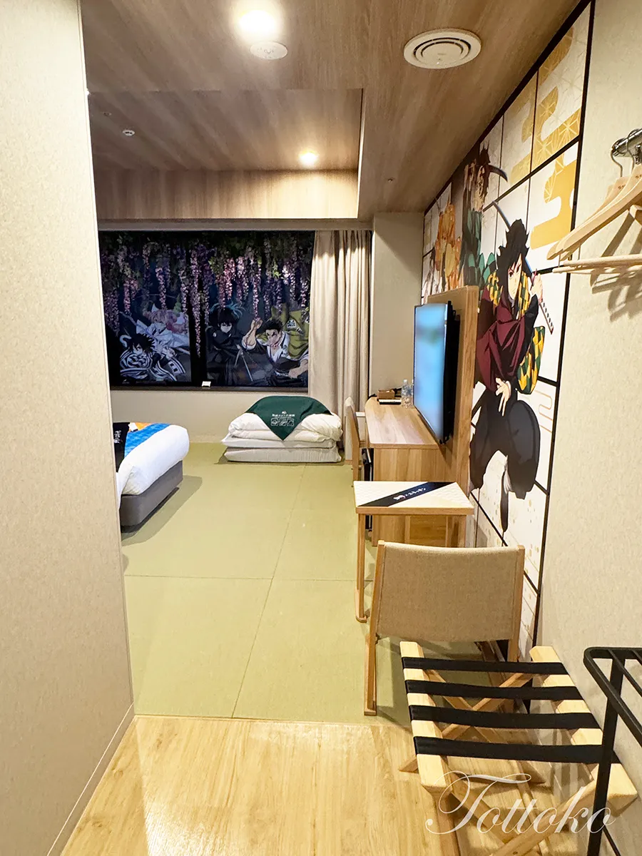 鬼滅の刃×ユネッサンコラボルーム宿泊レポ【内装や特典ノベルティも紹介】箱根ホテル小涌園和室