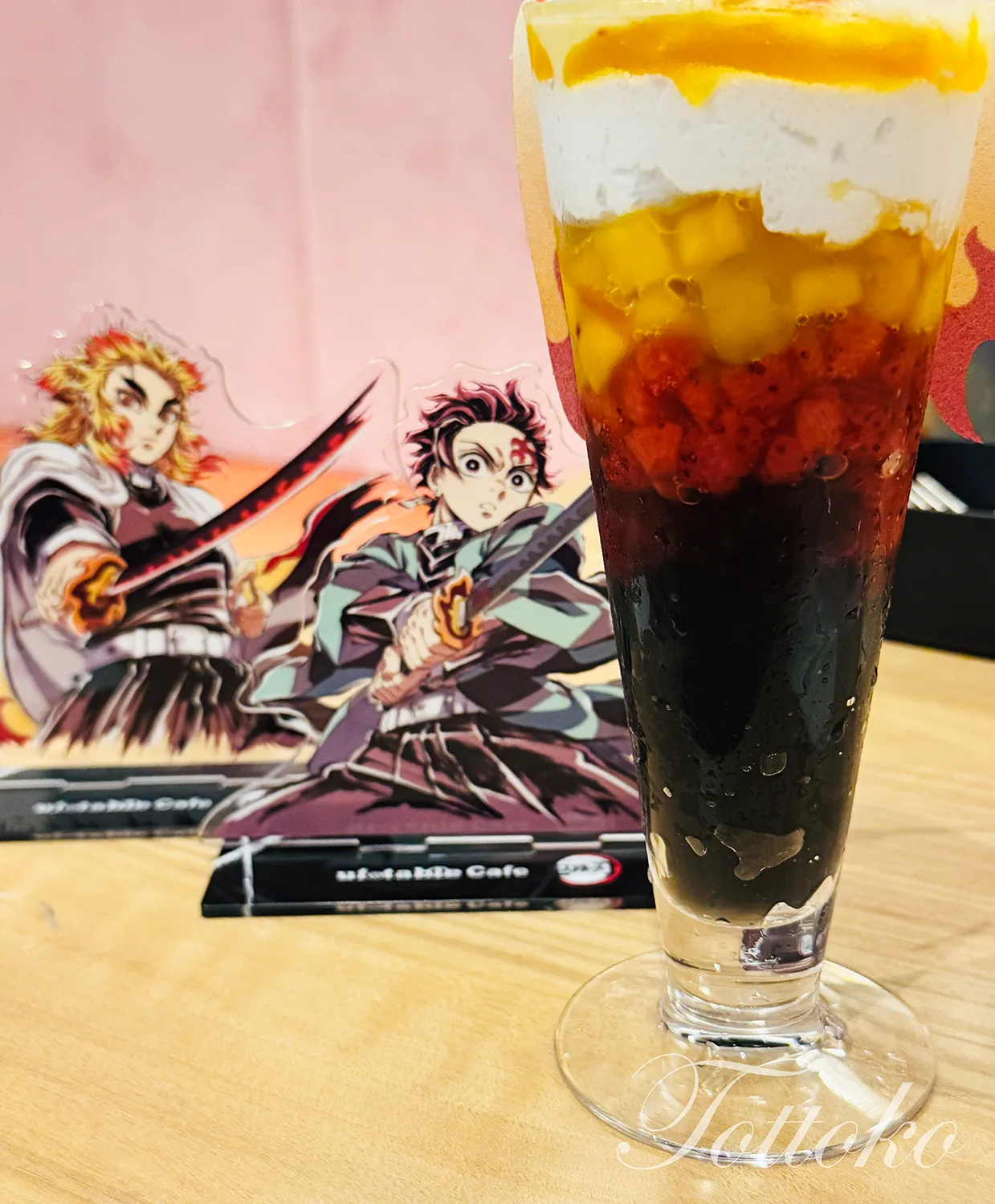 ufotablecafe無限列車編第一期 飲食レポ【牛鍋辨當や羽織パフェが美味でした】