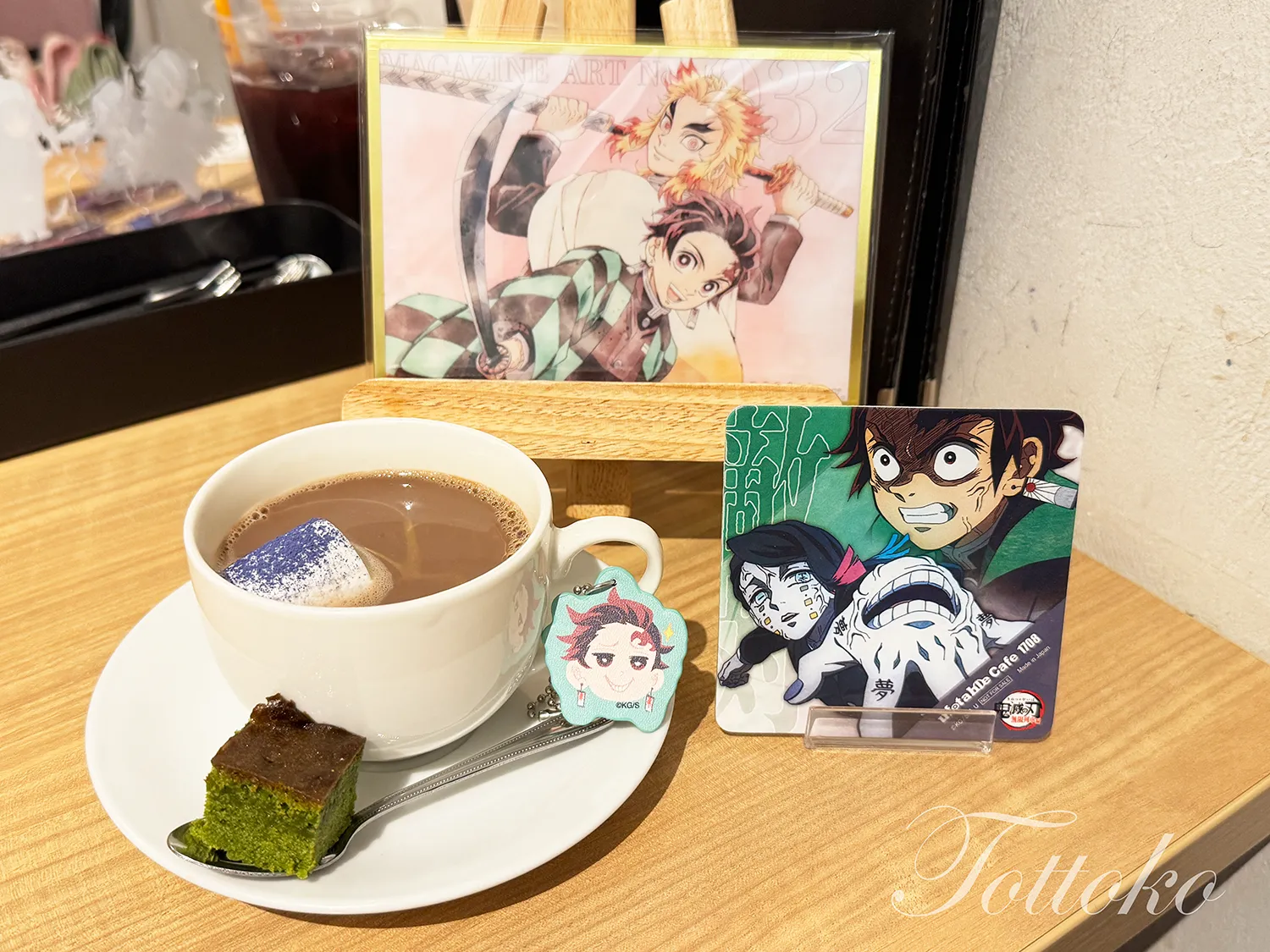 ufotablecafe無限列車編第一期 飲食レポ。ドリンクノベルティコースター魘夢